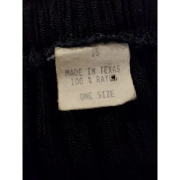 Vintage 90s Y2K Maxi Skirt One Size Black Ruffle Tiered Witchy Goth Whimsigoth - Picture 9 of 11